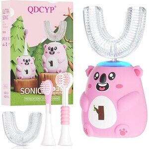 Kids U Shaped Electric Toothbrush, Automatic 360° Sonic Cleaning